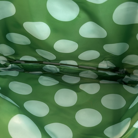 Kate Spade Clinique Tote Green w/ Green Polka Dots.  NWT - Picture 4 of 4